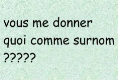 donnez vos petit mots svp